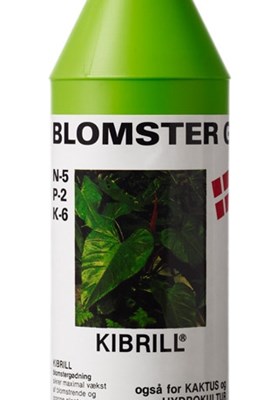 Kibrill blomstergødning flaske 500 ml. - Produktkode Kbg